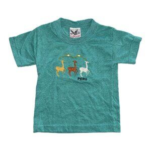 Peru Alpaca Print Toddler Tshirt, 12 months
